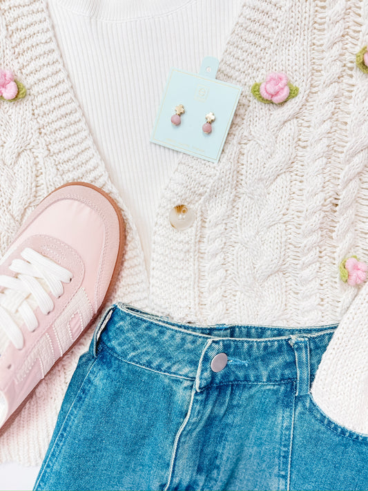 Claire Rose Knitted Sweater Cardigan