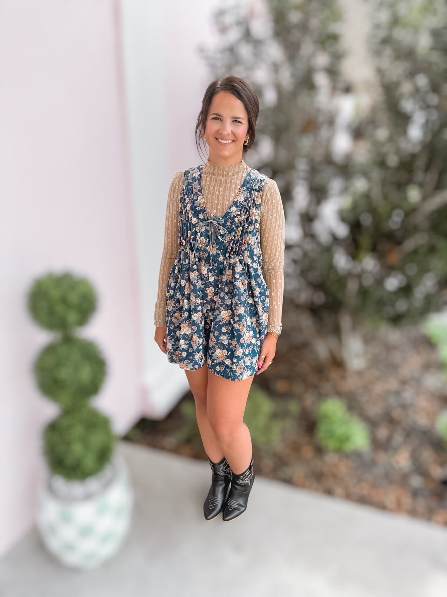 Autumn Denim Romper