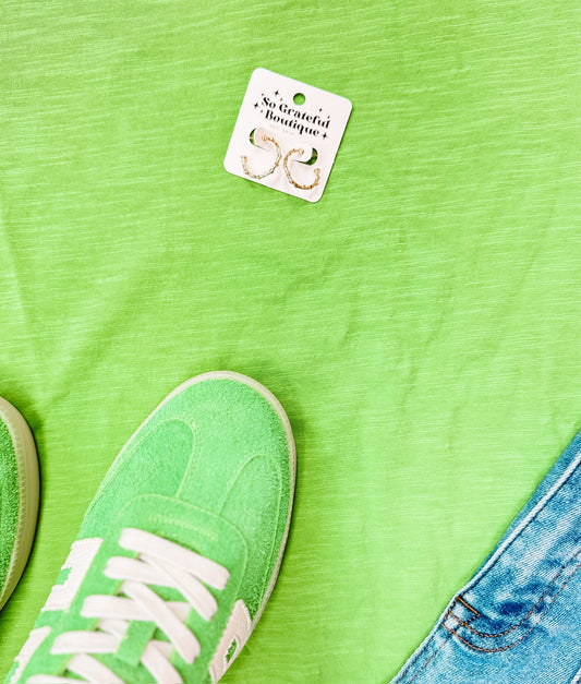 Act 5 Field Green Slub Tee