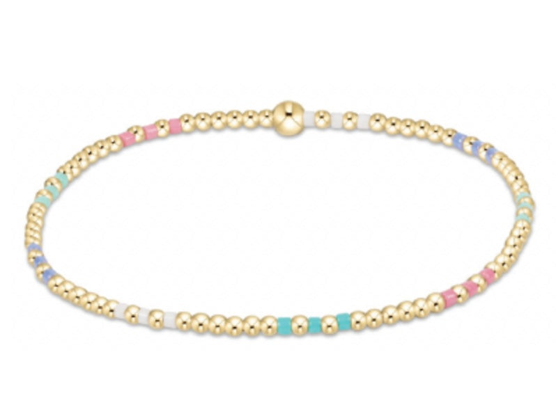 Hope Joy Pattern 2mm Bead Bracelet - Hot Mess SS25