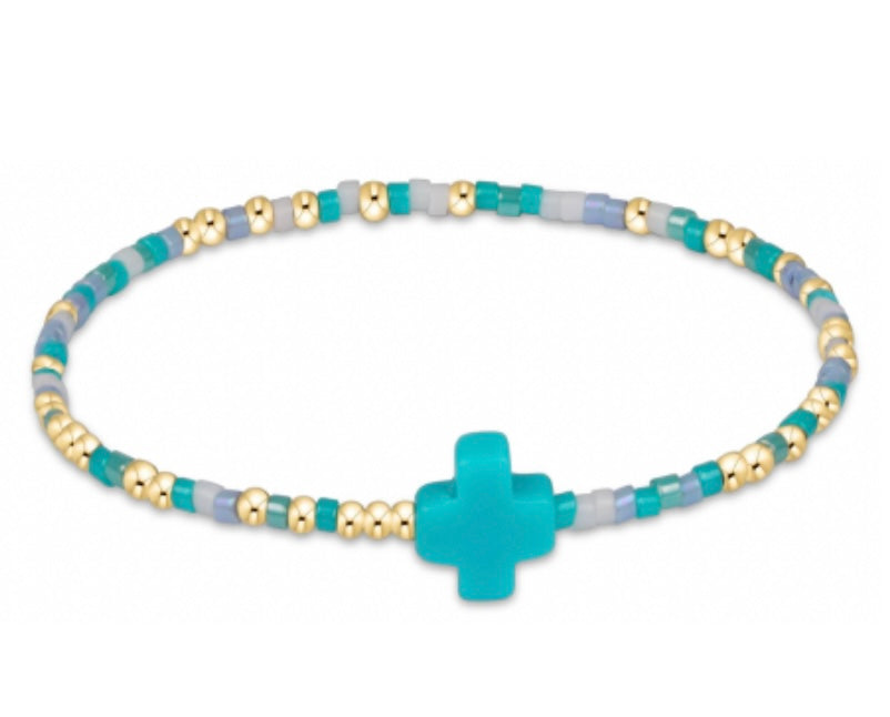 egirl Hope Unwritten Signature Cross Bracelet - Man, I Teal Like A Woman