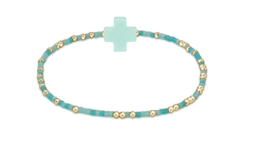 E Girl Hope Unwritten Signature Cross Bracelet - Mint To Be