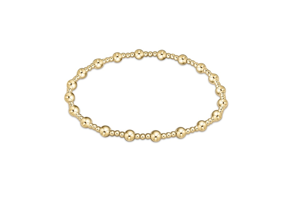 Classic Sincerity Pattern 4mm Bead Bracelet