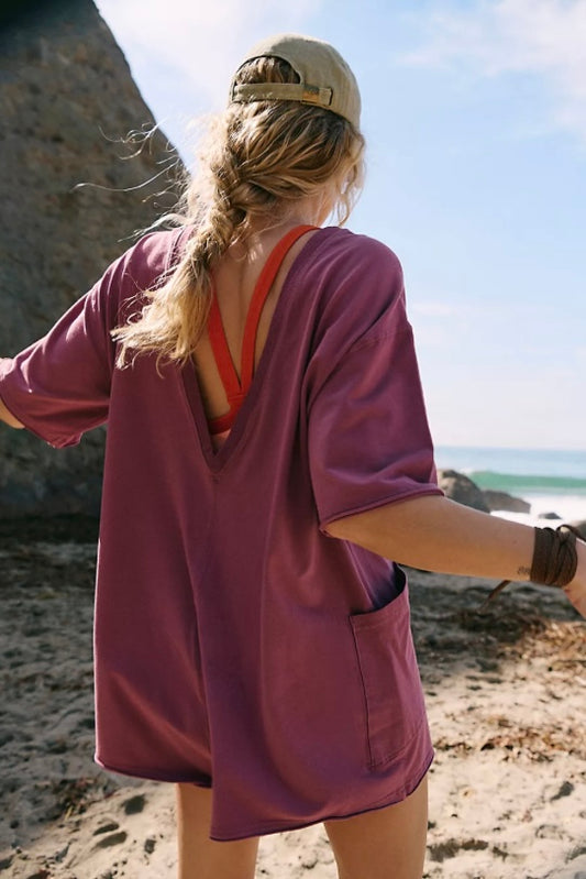 Hot Shot Tee Romper Clove