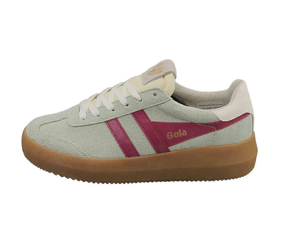 Gola Athena Womens Fashion Trainers in Matcha Fuchsia