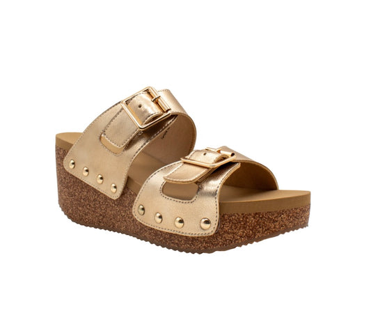 Gertrude Gold Sandal
