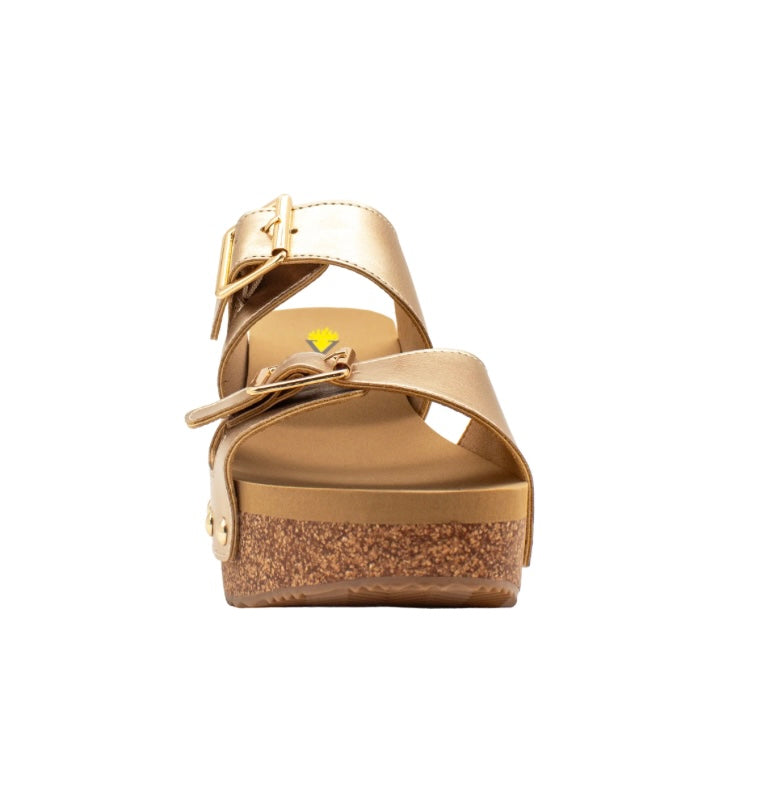 Gertrude Gold Sandal