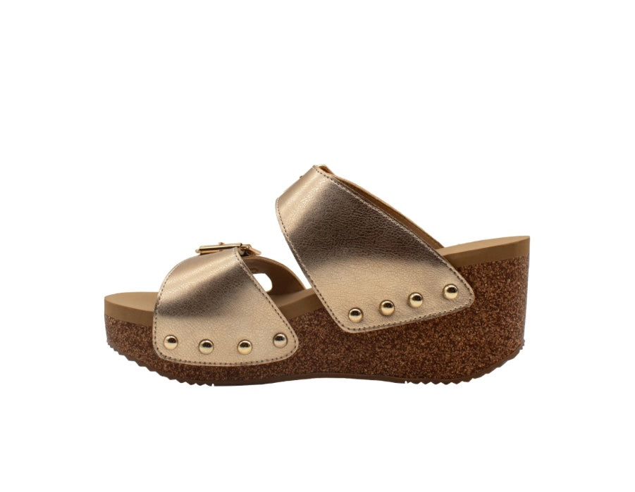 Gertrude Gold Sandal