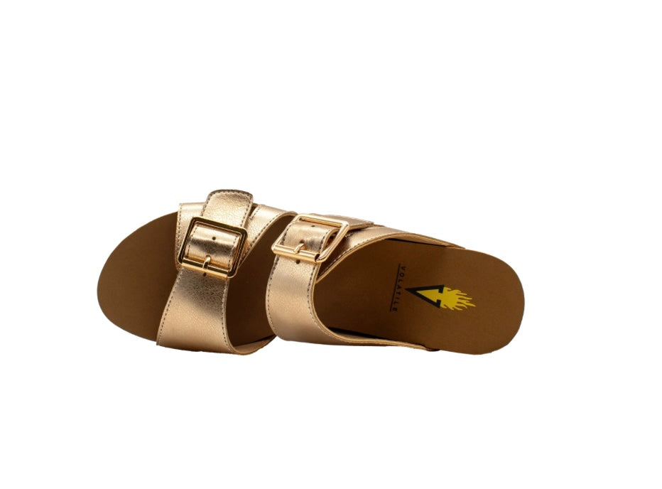Gertrude Gold Sandal