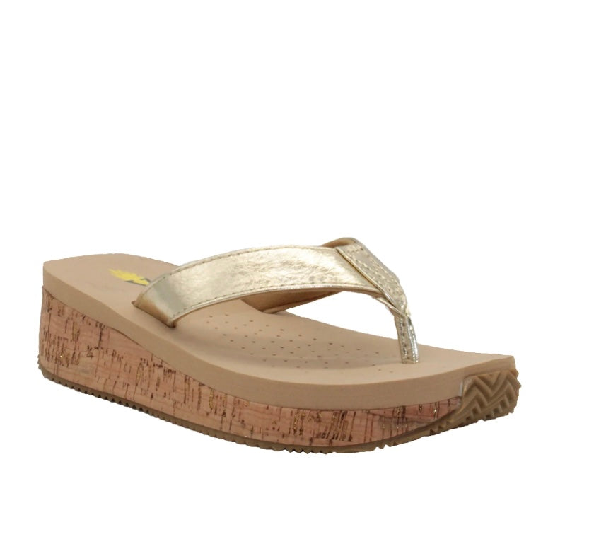 Neville Metallic Leather Sandal