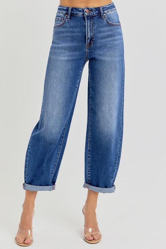 Desiree Dark Barrel Denim Jeans