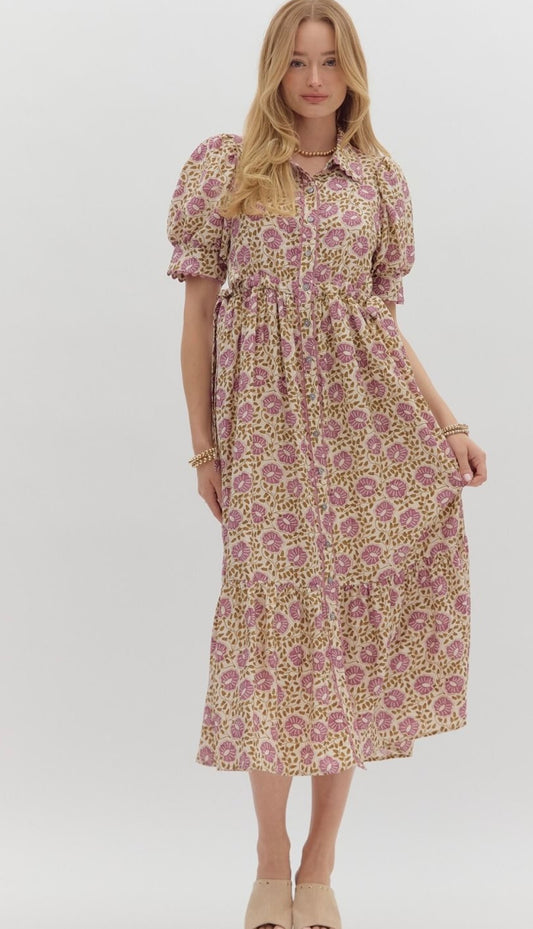 Harvest Blooms Purple Dress