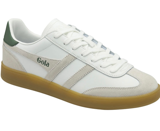 Viper Leather Trainer White/Evergreen/Gum