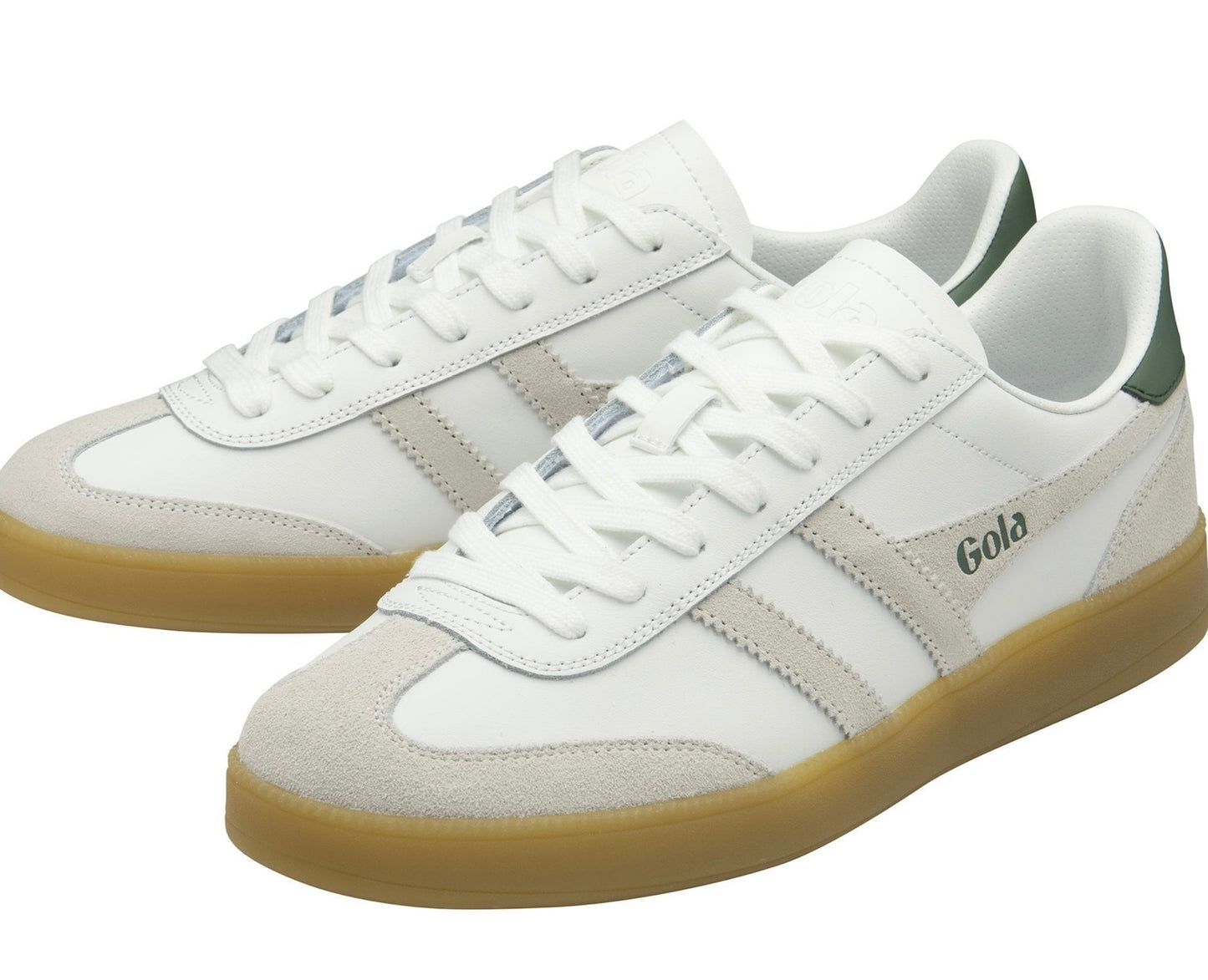 Viper Leather Trainer White/Evergreen/Gum