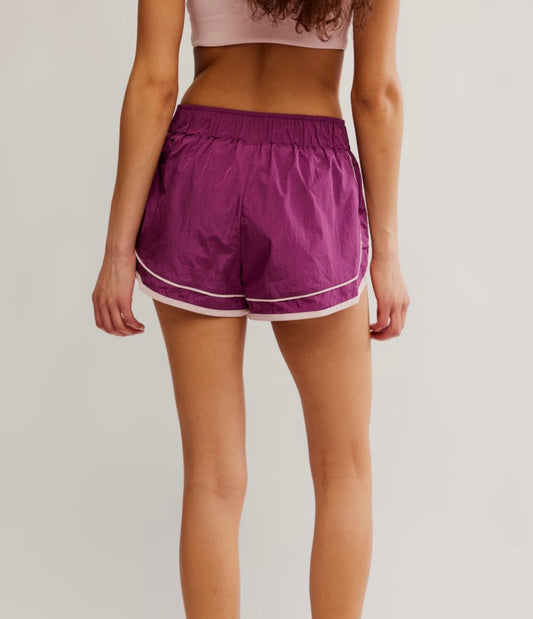 Varsity Blues Short Deep Mulberry