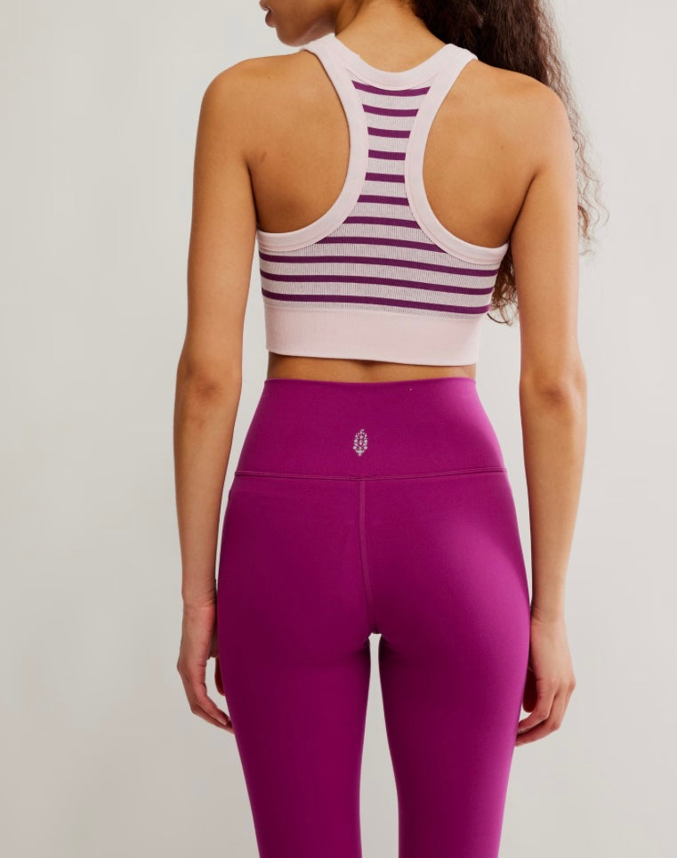 Stripe Go To Bra Deep Mulberry Combo