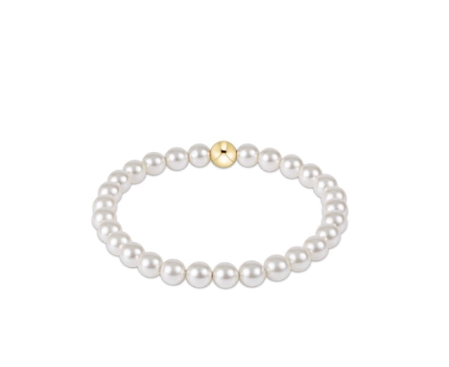Classic Pearl 6mm Bead Bracelet