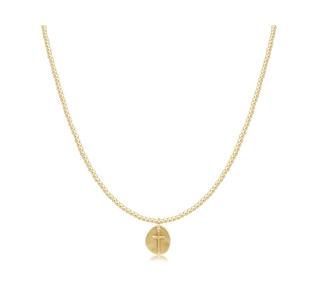 15" Choker Classic Gold 2mm Bead - Inspire Small Gold