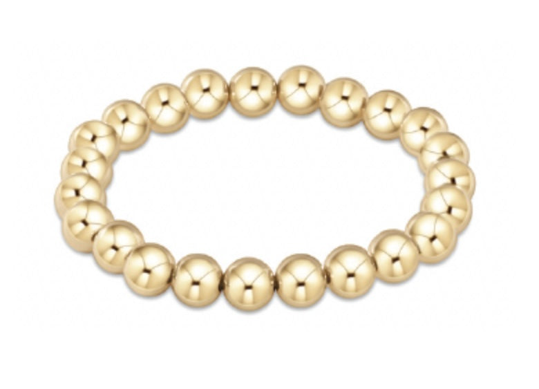 Classic Gold 8mm Bead Bracelet