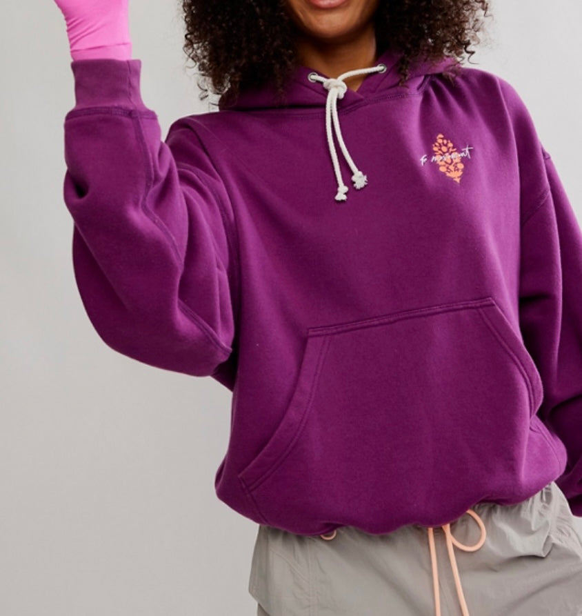 Final Call Hoodie Logo Deep Mulberry Combo