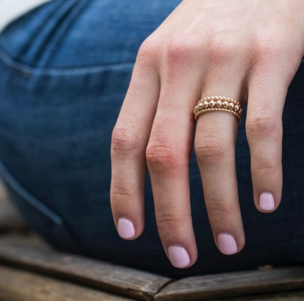 Classic Gold 3mm Bead Ring