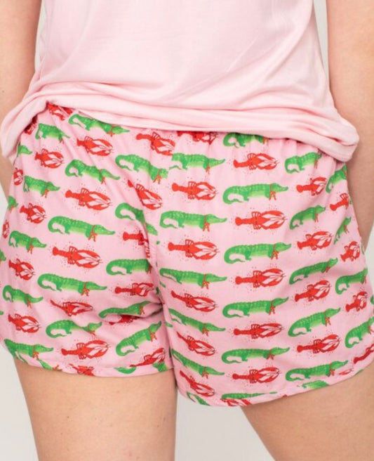 Women’s Cajun Christmas Lounge Shorts