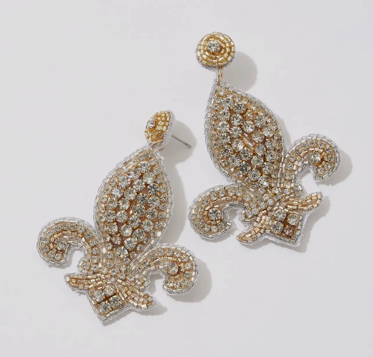 Who Dat Fleur De Lis Earrings