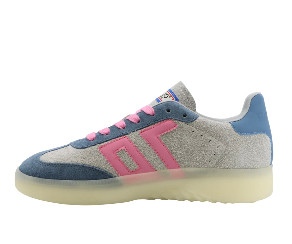 Boston Grey Jeans Pink Sneakers