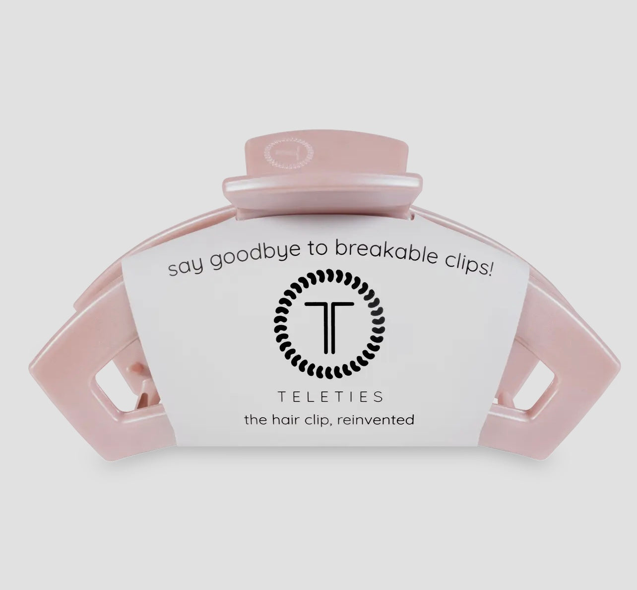 Open Pearly Pink Medium Hair Clip