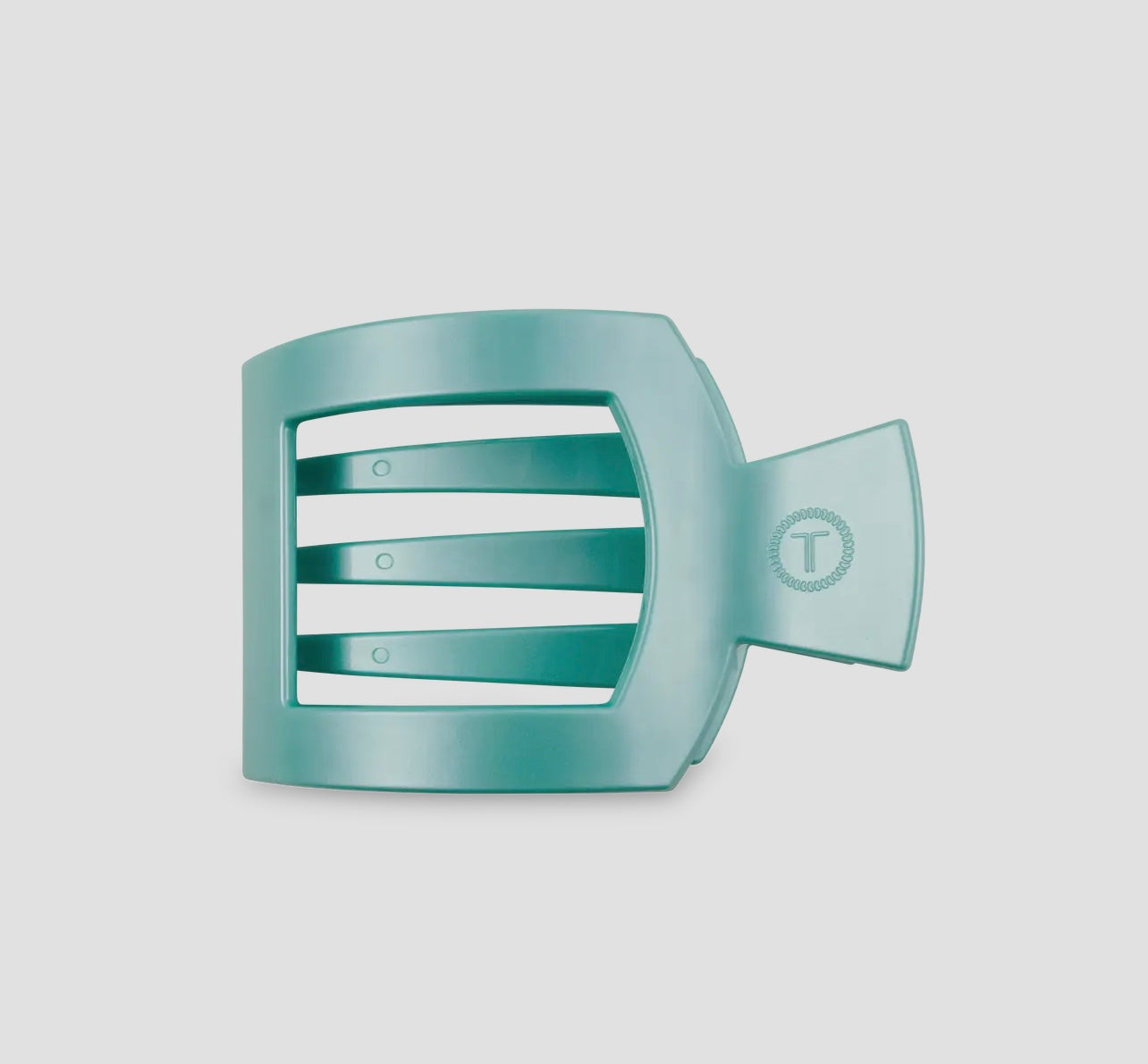 Totally Turquoise Large Flat Square Hair Clip