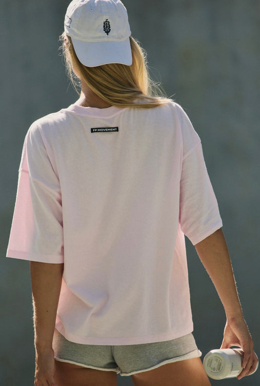 Tackle Tee in Powder Pink