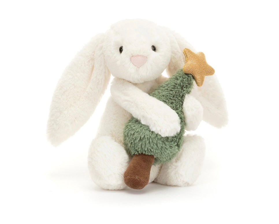 Bashful Bunny With Christmas Tree