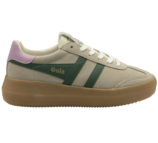Gola Womens Athena Trainer Bone/Evergreen/Candy/Gum