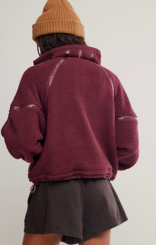 Mountain High Shine 1/2 Zip Mahogany Combo