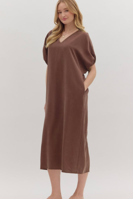 It’s My Pleasure Espresso Dress