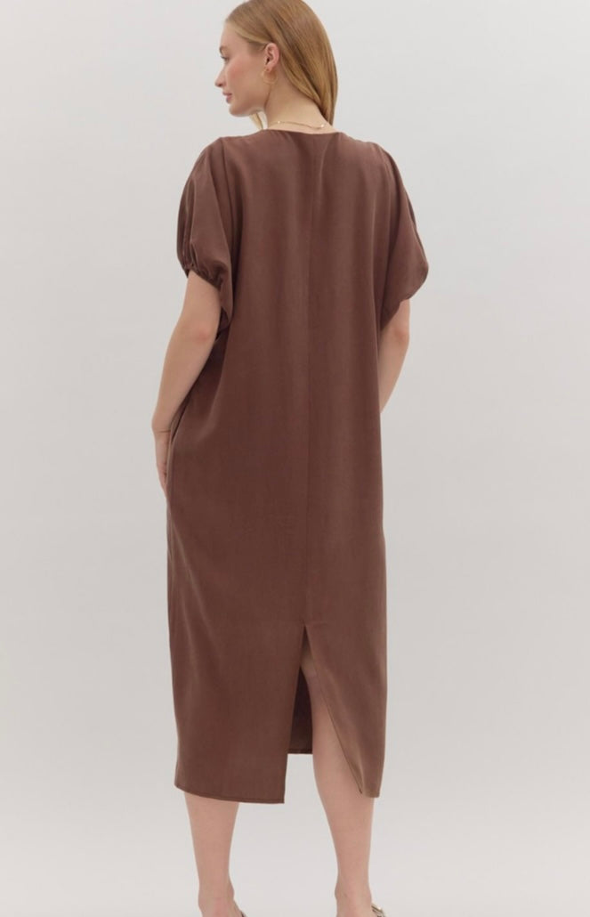 It’s My Pleasure Espresso Dress