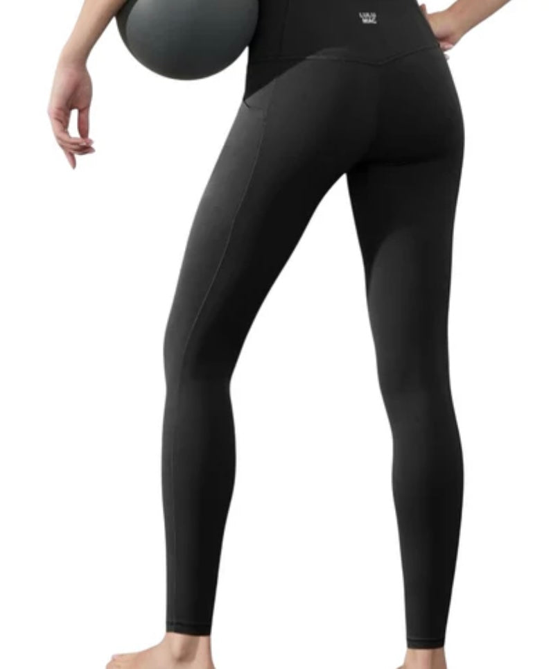 Solid Black LuLu Mac Leggings