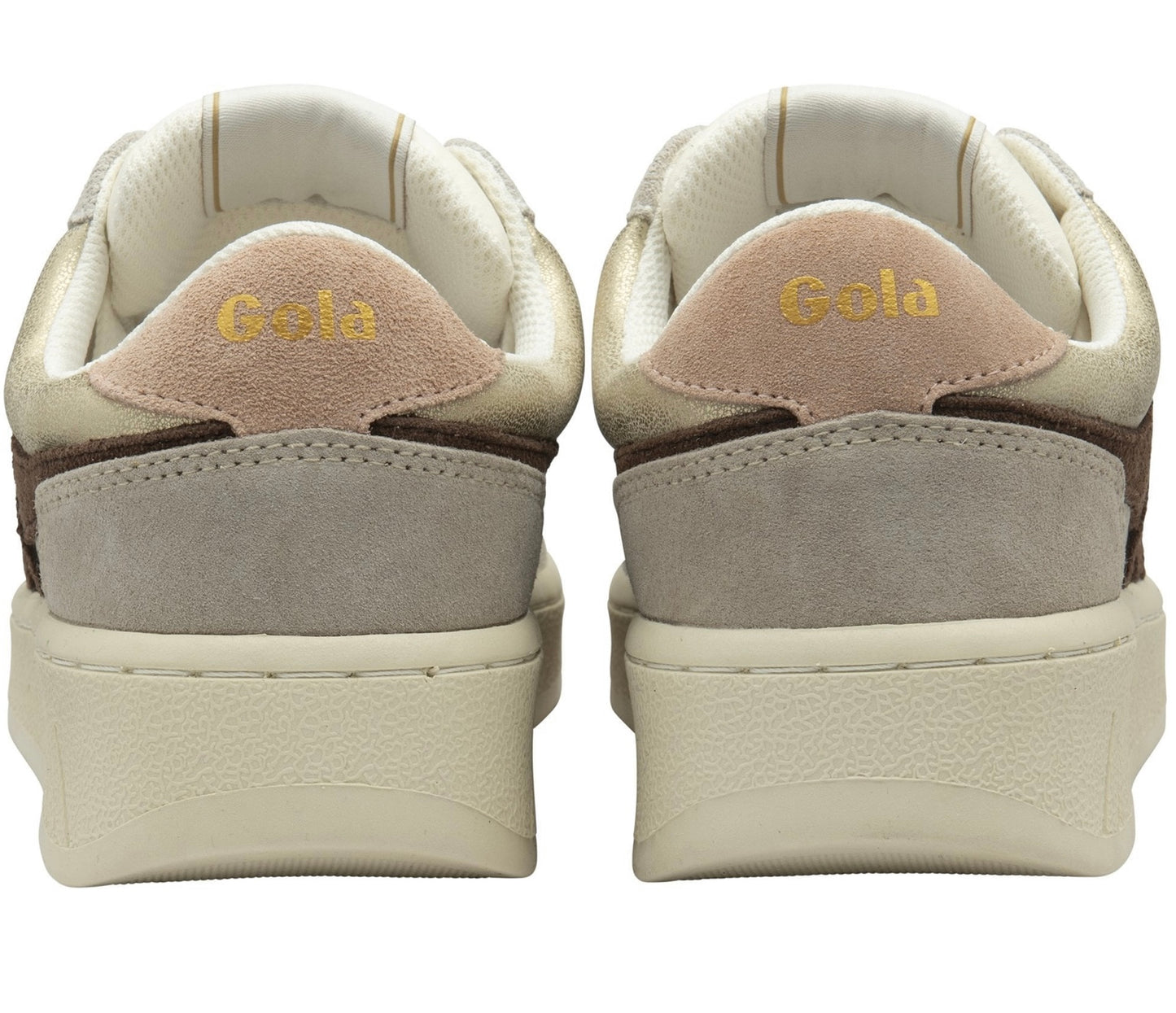 Gola Womens Superslam Blaze Trainer Gold/Dark Brown/Cameo