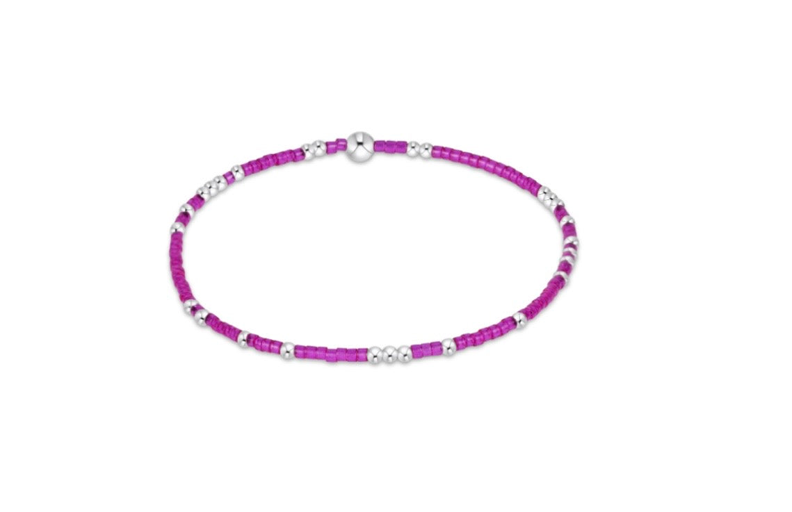 Hope Unwritten Sterling Bracelet - Fuchsia