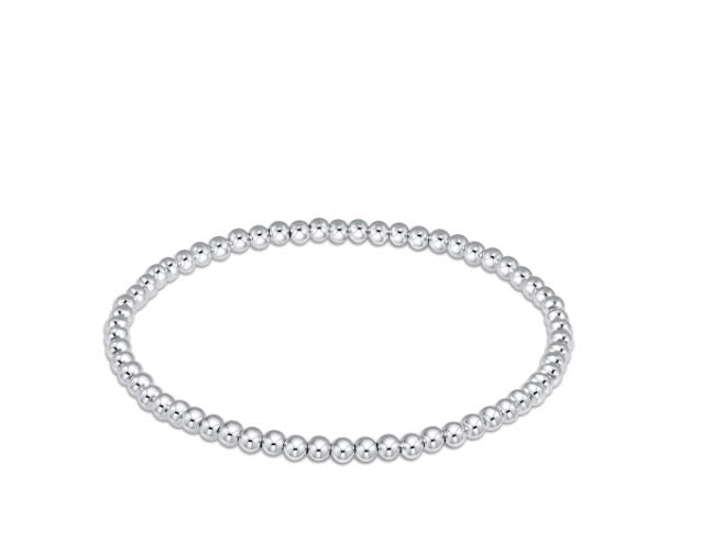 Classic Sterling 3 mm Bead Bracelet
