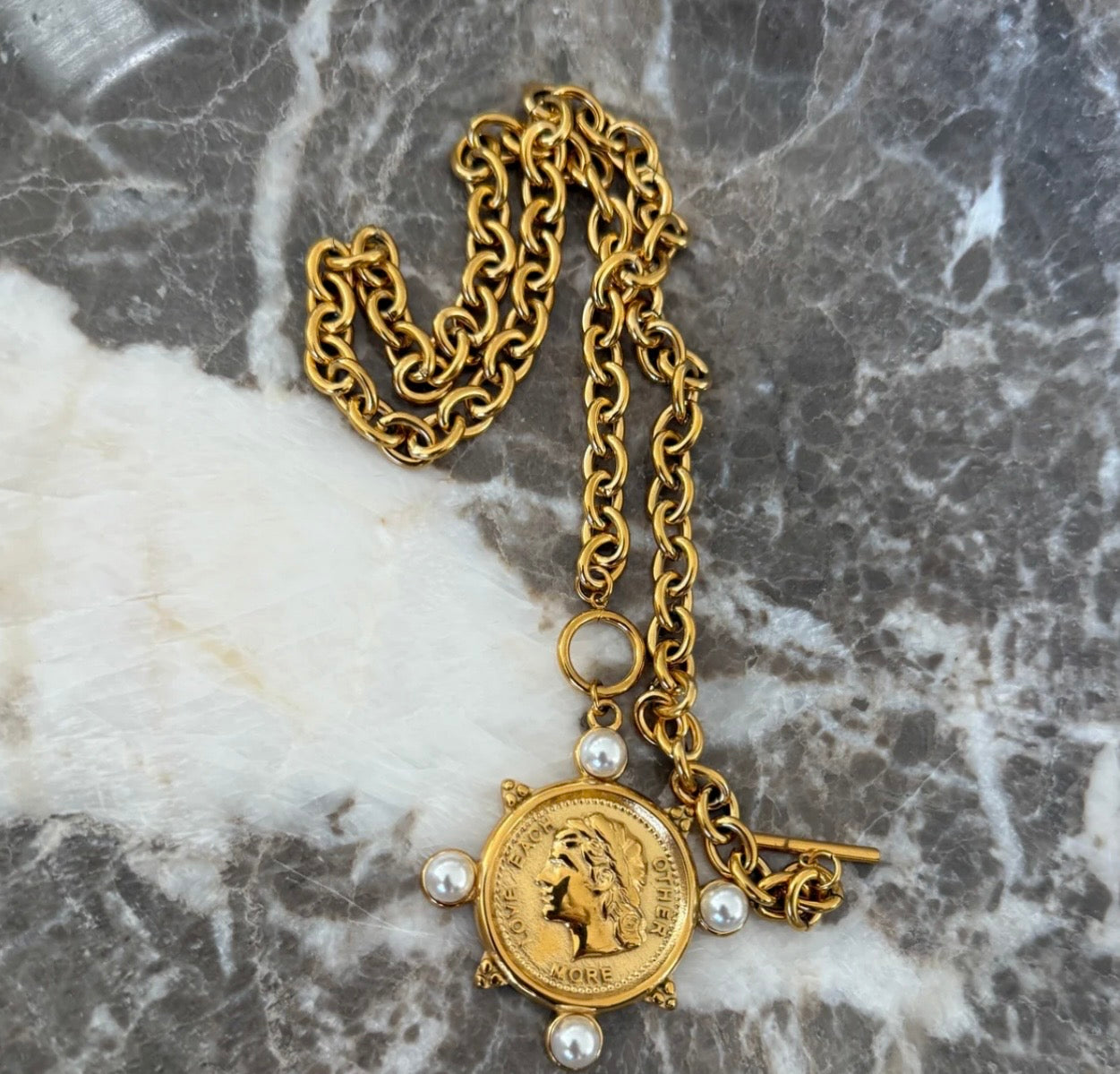 Pearl Coin Necklace