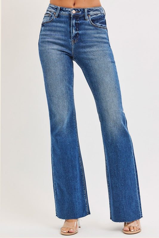 Southside HR Flare Jeans with Raw Cut Hem