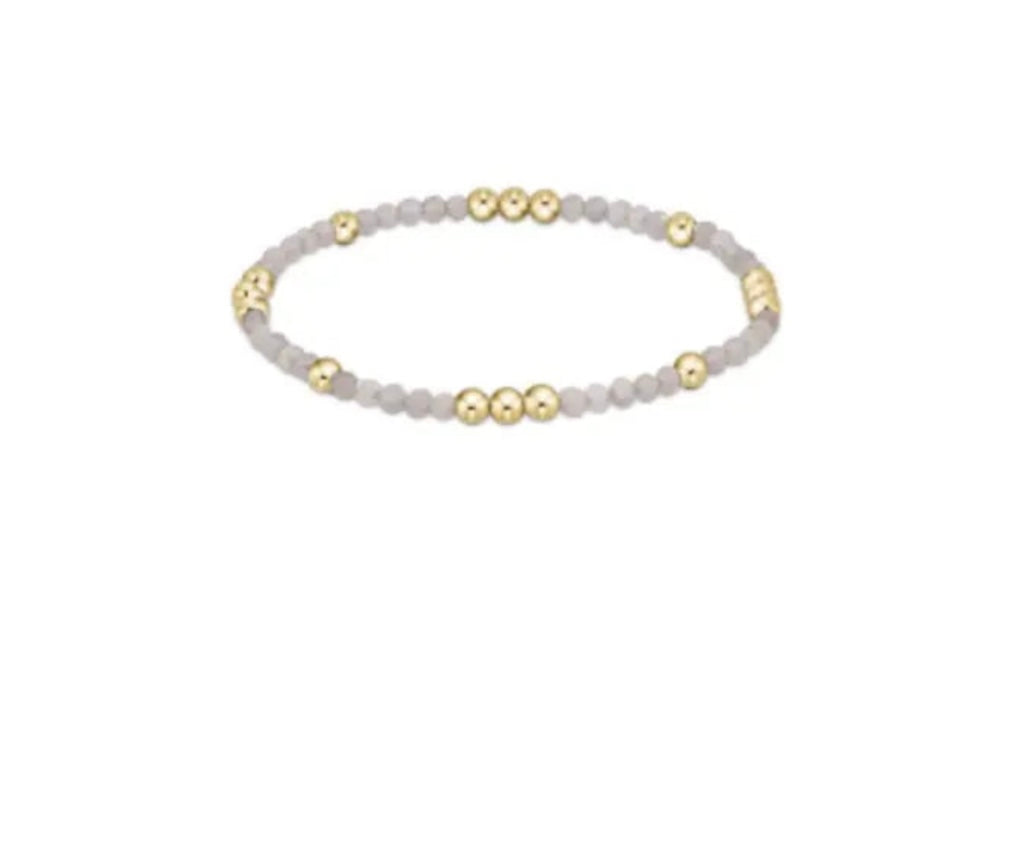 Worthy Pattern 3mm Bead Bracelet - Labradorite