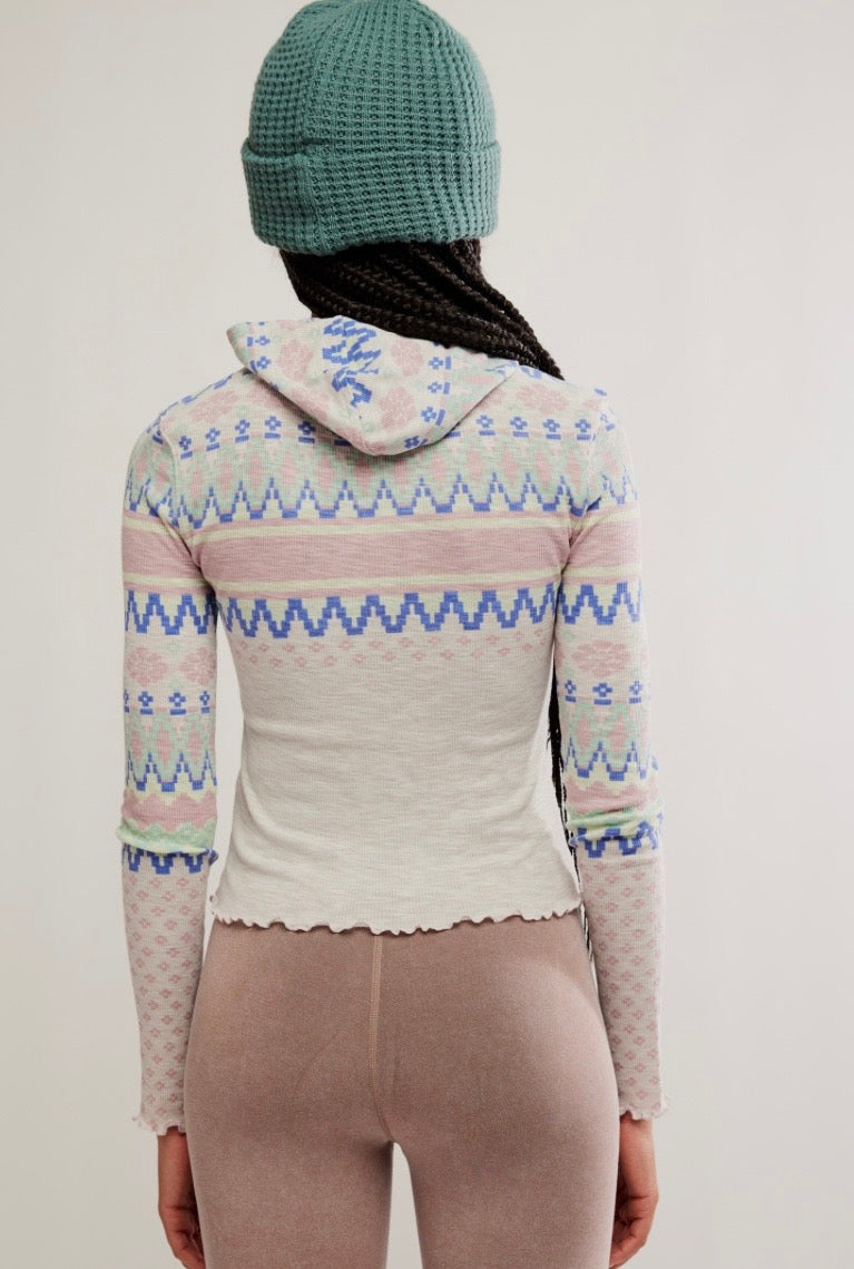 Printed Breathe Easy Printed Layer Plaid Fairisle Titan