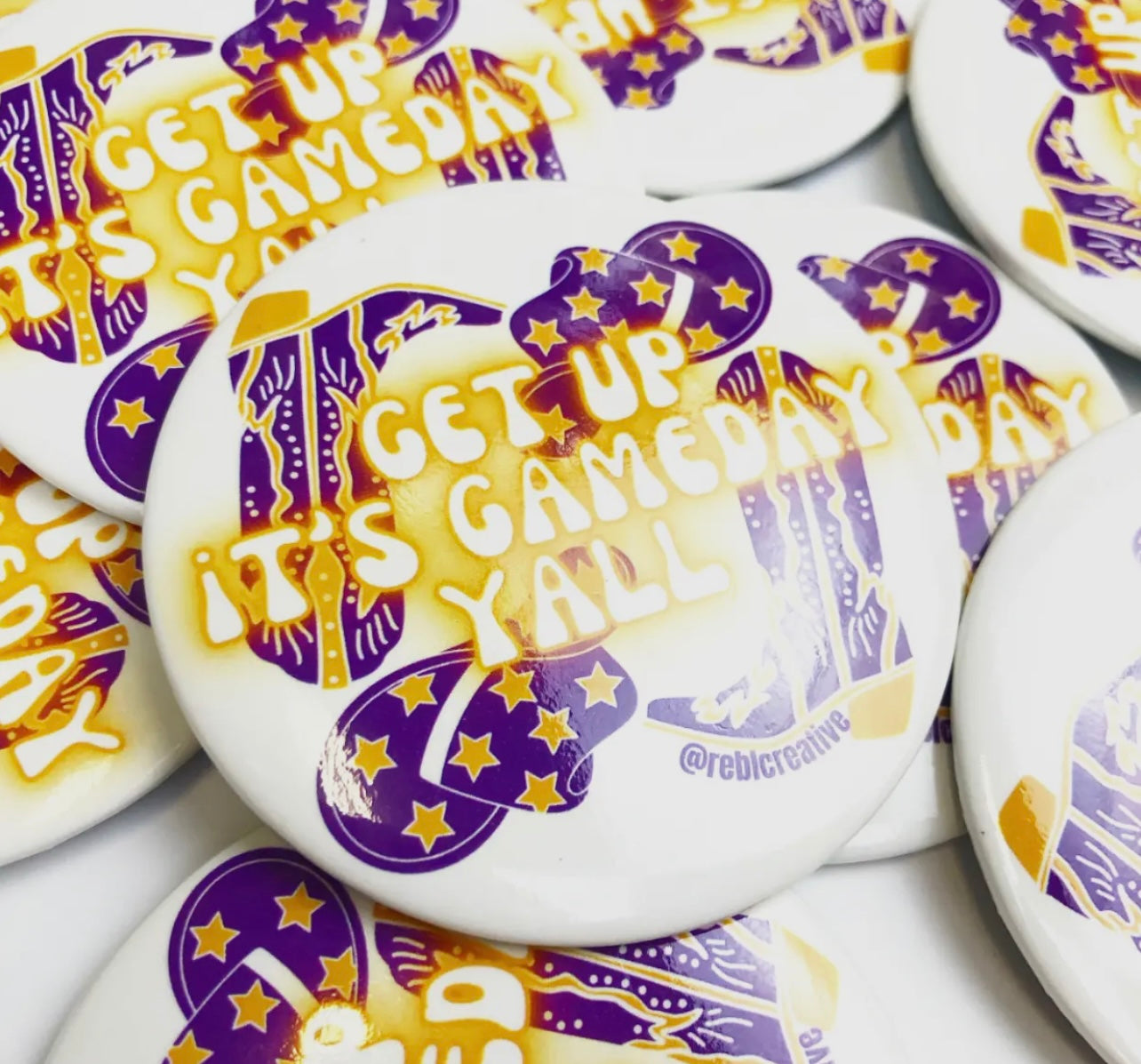 Gameday Buttons 3 inch