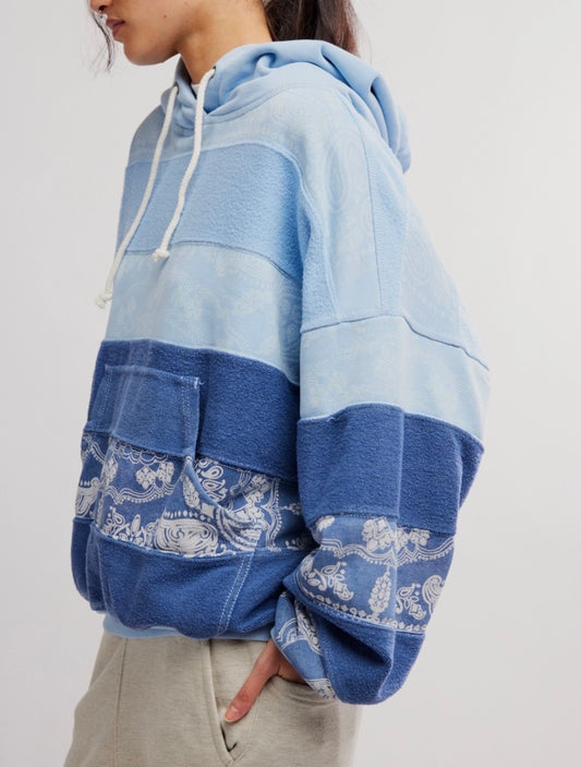 Final Call Hoodie Logo Blue Indigo Combo