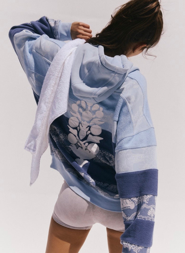 Final Call Hoodie Logo Blue Indigo Combo