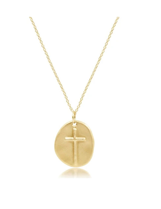 16” Necklace Gold - Inspire Gold Charm