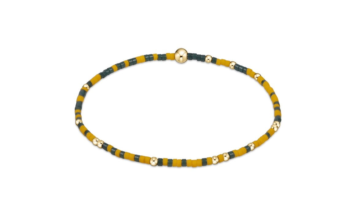Gameday Hope Unwritten Bracelet - Dark Green - Golden Yellow