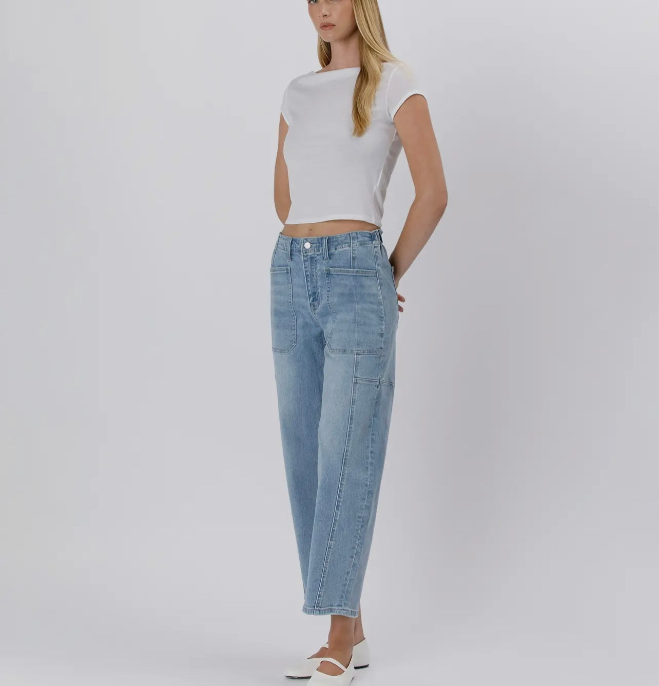 Accomplishments Super High Rise Barrel Jeans